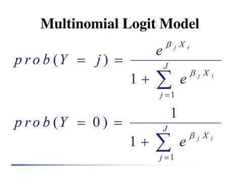 how to interpret multinomial logit model